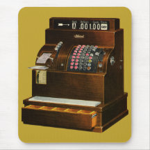 Old Fashioned Cash Register Mousepad
