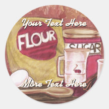 Old-Fashioned Chef Stickers