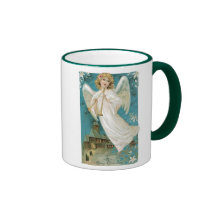 Old Fashioned Christmas Angel Coffee Mugs