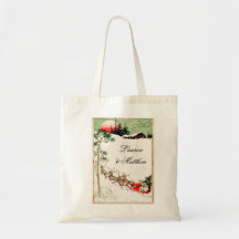 Old fashioned Christmas Canvas Bag