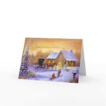 Old Fashioned Country Christmastime Card