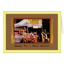 Old Fashioned Country Kettle Corn, Happy Harvest Cards