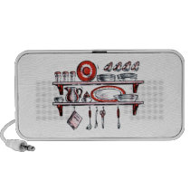 Old Fashioned Country Kitchen Shelves Iphone Speakers