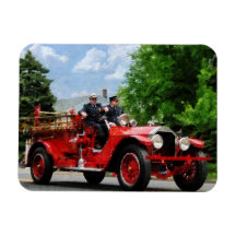 Old Fashioned Fire Engine Rectangle Magnet