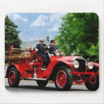 Old Fashioned Fire Truck Mouse Pad
