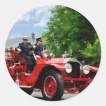 Old Fashioned Fire Truck Stickers
