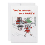 Old Fashioned Grocery Store and Little Girl invitations