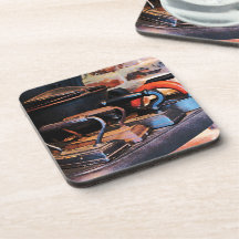 Old Fashioned Irons Beverage Coasters