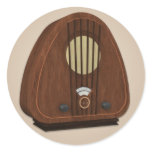 Old Fashioned Radio Sticker
