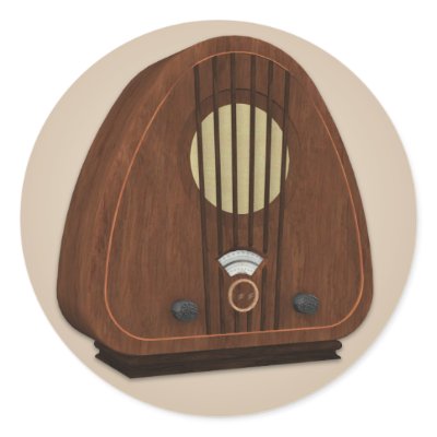 Old Fashioned Radio Sticker by mariannegilliand