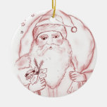 Old Fashioned Santa ornaments