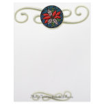Old Fashioned Stained Glass Christmas Poinsettia