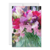 Old Fashioned Sweetpeas in a Jar
