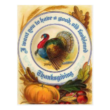 Old Fashioned Thanksgiving Postcard