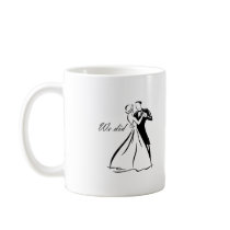 Old Fashioned Wedding Couple dancing Mugs