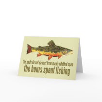 Old Fishing Saying Card