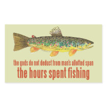 Old Fishing Saying Rectangular Stickers