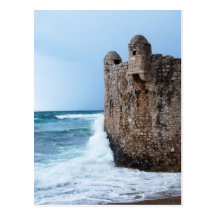 Old Fortress Budva in Montenegro Postcard