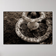 Old Fountain Print