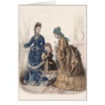 Old French Fashion Illustration by Heloise Leloir Greeting Cards