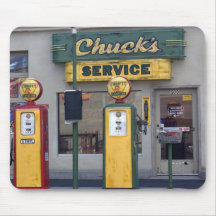 Old Gas Station Mousepads
