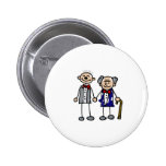 Old Gay Couple Pinback Button