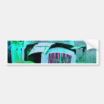 Old green van bumper sticker