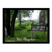 Old Grist Mill, New Hampshire Postcard