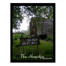Old Grist Mill, New Hampshire Postcard