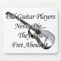 Old Guitar Players Mouse Pad