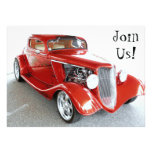 Old Guy Birthday Party - Classic Car Announcements