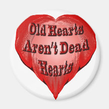 Old Heart Refrigerator Magnet