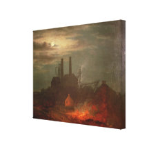 Old Hetton Colliery, Newcastle Stretched Canvas Print