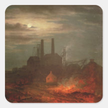 Old Hetton Colliery, Newcastle Square Stickers