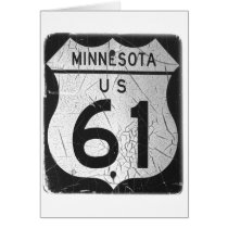 Old Highway 61 sign Cards