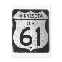 Old Highway 61 sign Post Card