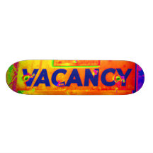 Old Hotel Vacancy Sign Skateboards