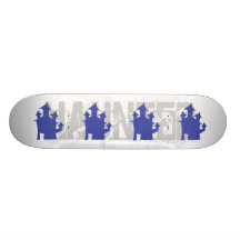 Old House. Deep Blue. Skate Deck
