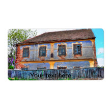 Old house HDR Shipping Label