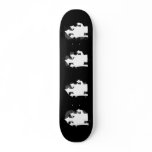 Old House Silhouette. White. Halloween. Custom skateboards