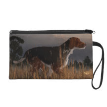 Old Hunting Dog Wristlet Clutch