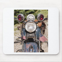 old Indian Harley-Davidson Police Motorcycle Mouse Pad
