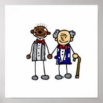 Old Interracial Gay Couple
