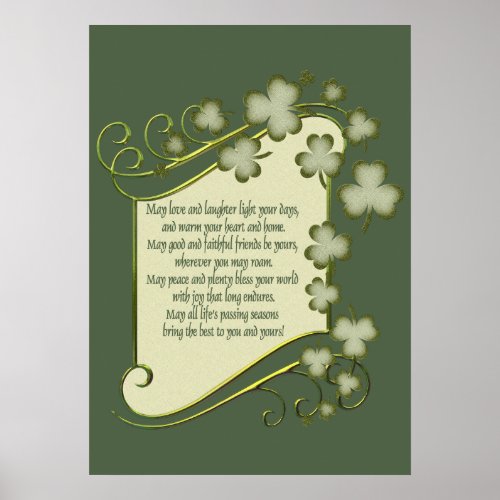 Old Irish Blessing zazzle_print