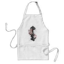 Old Key and Roses Apron
