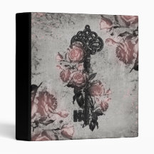 Old Key and Roses Binder