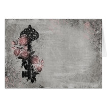 Old Key and Roses