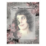 Old Key and Roses Custom Photo Letterhead Design
