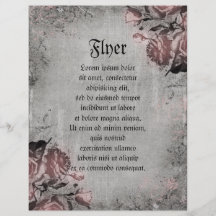 Old Key and Roses Full Colour Flyer