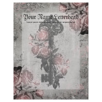 Old Key and Roses